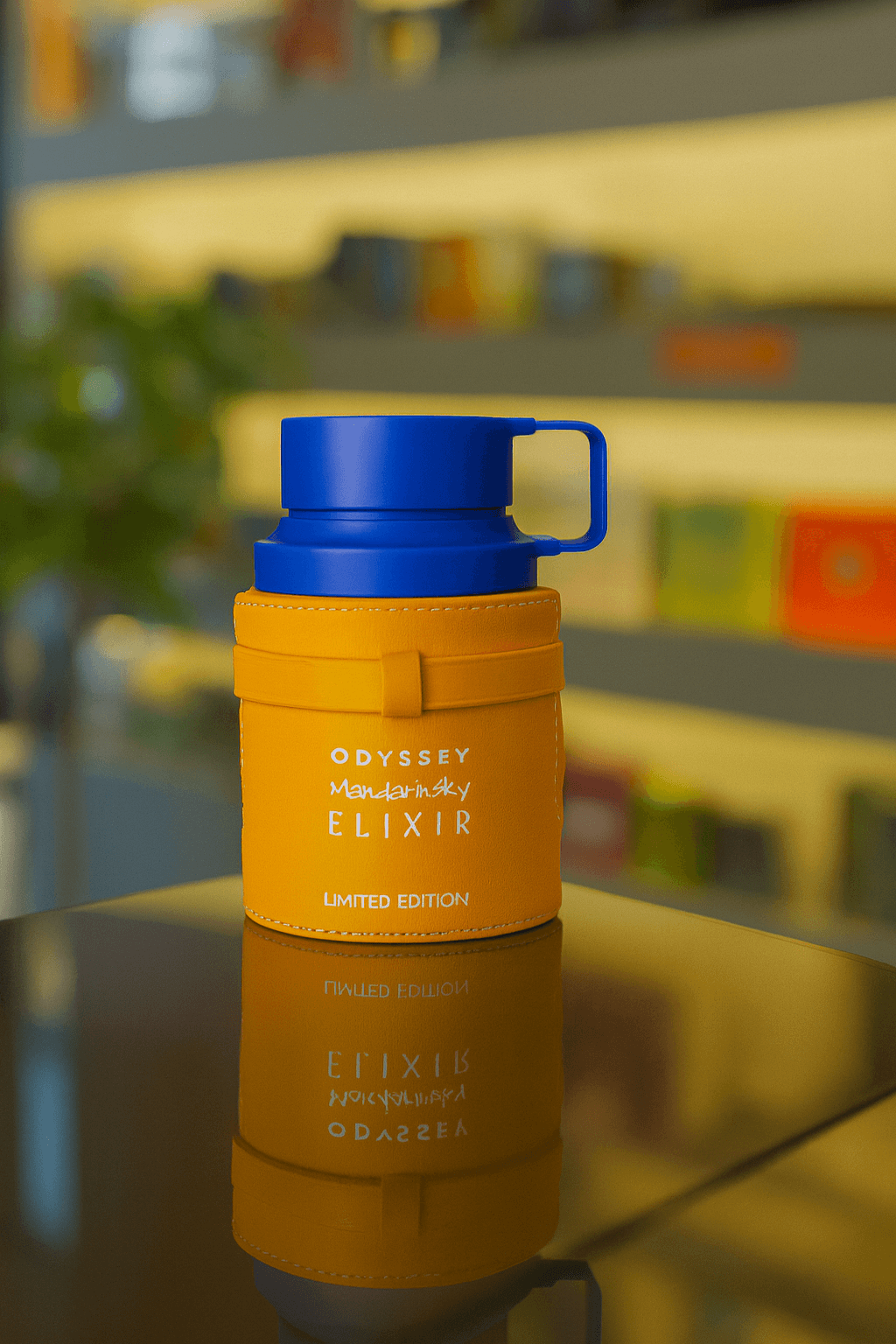 A bottle of Armaf Odyssey Mandarinsky unisex perfume.