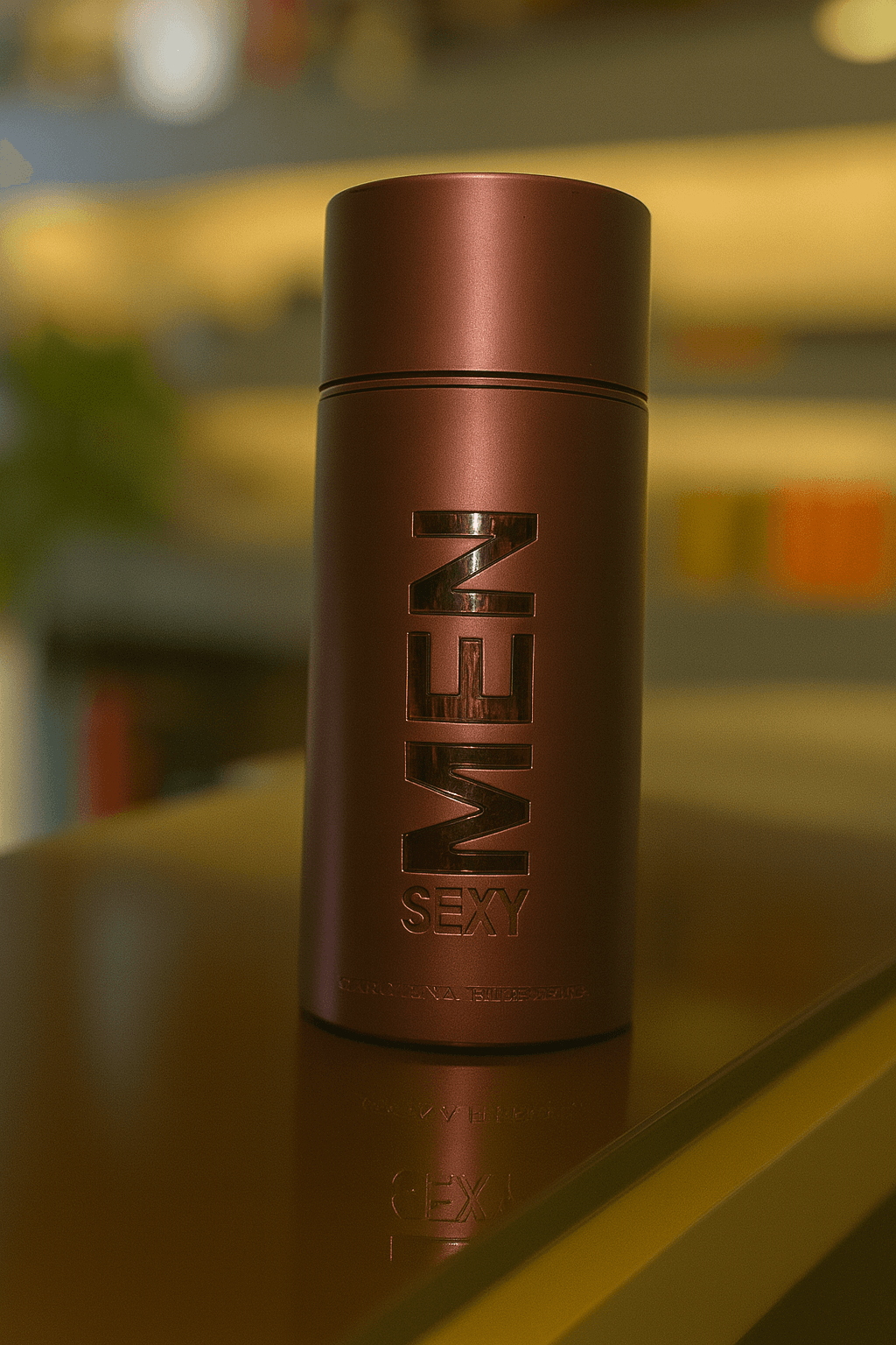 A bottle of Carolina Herrera 212 Sexy Men perfume for men.