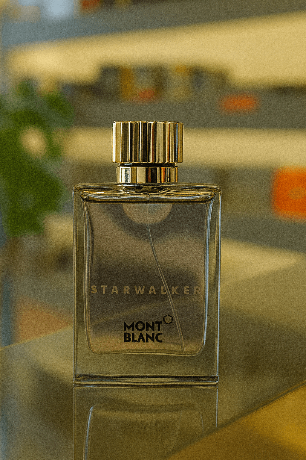 A bottle of Montblanc Starwalker perfume for men.