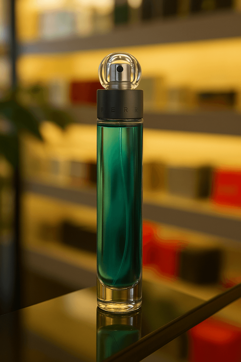 A bottle of Perry Ellis 360° for men.